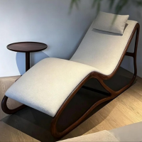 9614｜Light Luxury Solid South American Black Walnut Chaise Lounge